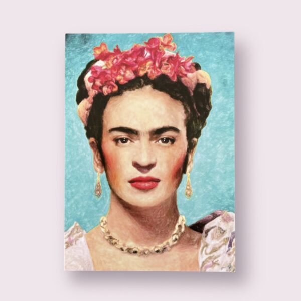 Ansichtkaart Frida Kahlo blue
