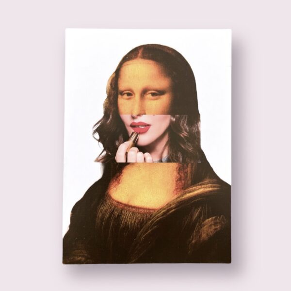 Ansichtkaart Mona Lisa lipstick