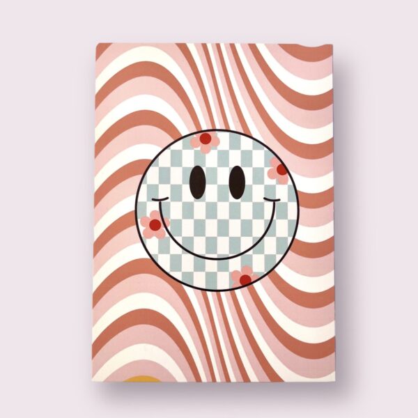 Ansichtkaart Smiley checkered